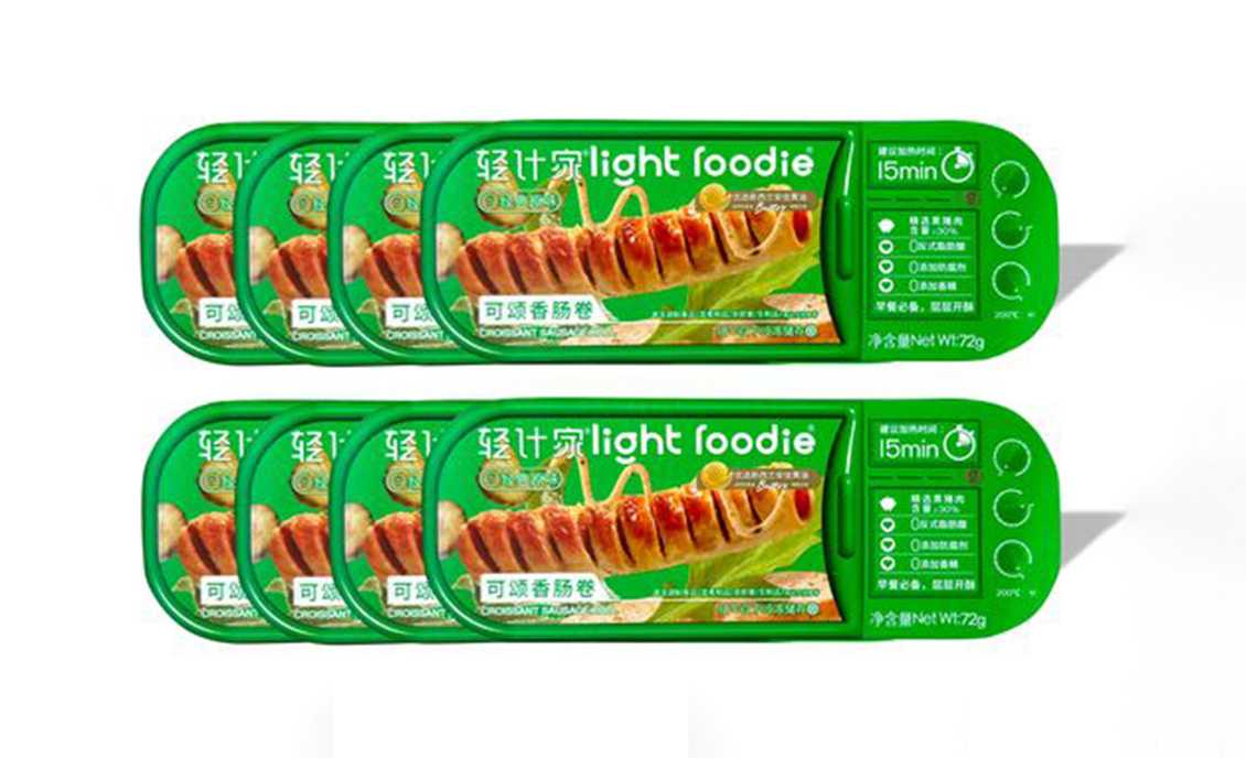 呂工機械可頌香腸卷全自動包裝解決方案，量產(chǎn)無憂